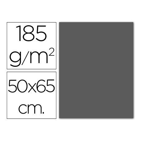 Cartulina Guarro gris plomo 500 x 650 mm de 185 g/m2