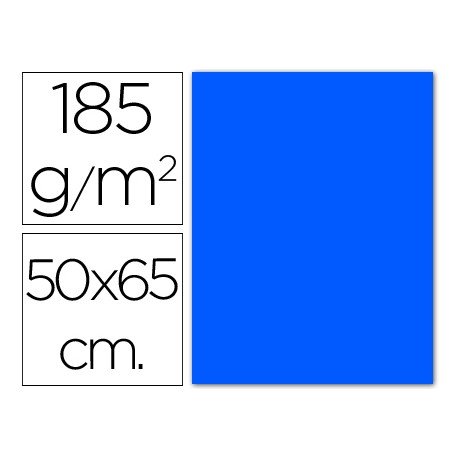 Cartulina Guarro azul mar 500 x 650 mm de 185 g/m2