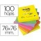 Bloc de notas adhesivas Z-Notes Post-it ®. Colores surtidos