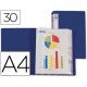 Carpeta escaparate con 30 fundas fijas Beautone azul marino