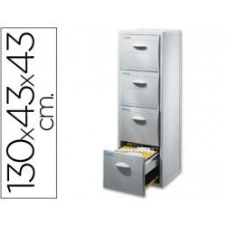 Archivador carpetas colgantes Paperflow 4 cajones poliestileno (26645)