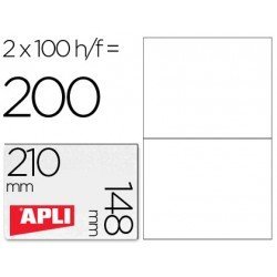 Etiquetas Adhesivas marca Apli 210x148 mm