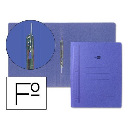 Carpeta Liderpapel gusanillo carton azul folio