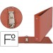 Carpeta marca Liderpapel 2 anillas 40 mm carton cuero folio apaisado