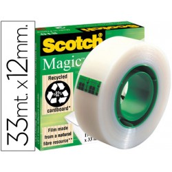 Cinta adhesiva marca scotch-magic 33 mt x 12 mm