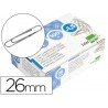 Clips marca Liderpapel Nº 1,5 labiados 26 mm