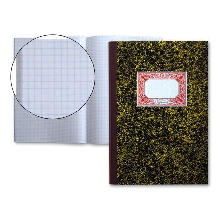 Libro cartone Miquelrius cuarto 100 hojas cuadricula 4 mm