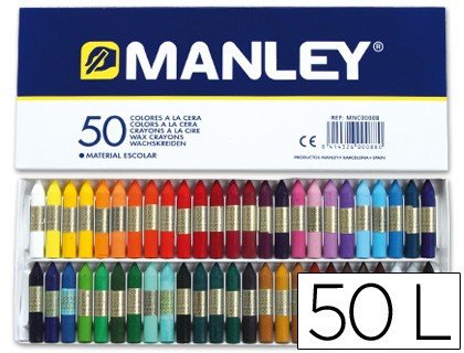 Las ceras Manley son blandas, con elevado poder de pigmentación y muy  utilizadas a nivel escolar y para manualidades. #manual…