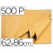 Papel manila 62x86 cm color crema 1 resma
