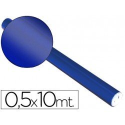 Papel metalizado Sadipal azul 65g/m2 medidas 50x10 cm