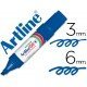 Rotulador permanente Artline Recargable EK-50 Color Azul