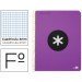 Bloc Antartik Folio Cuadrícula tapa Dura 100g/m2 Violeta con margen