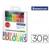 Rotulador Staedtler Triplus Fineliner 334 pack de 24+6 Punta Fina Triangular Lavable